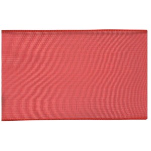 Nastro di organza rosso, larghezza 10 mm, lunghezza 10 m, per decorazioni e lavori creativi.