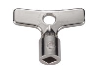 Mateu® Steckschlüssel Messing vernickelt 6 mm