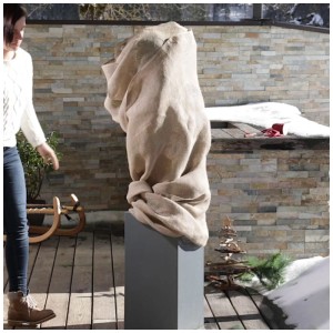 Telo in tessuto di iuta Windhager, 1x4m, per proteggere le piante in inverno.