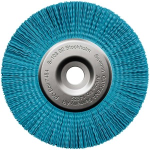 Spazzola per fughe in nylon Gardena per spazzola a batteria EasyWeed, setole blu.
