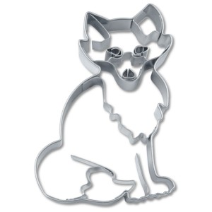 Ausstecher Fuchs, 7,5 cm, aus Edelstahl. Küchenhelfer zum Backen und Basteln.
