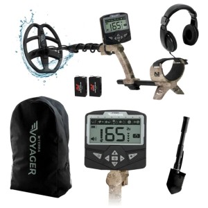 Set metal detector Minelab X-Terra Voyager Tactical con pala, cuffie e borsa.