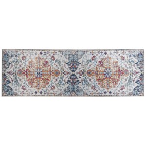 Tappeto passatoia Enayam multicolore con motivo orientale, 80x200 cm.