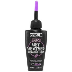 Muc-Off Kettenöl Wet Lube E-Bike, 50 ml Flasche für nasse Bedingungen.