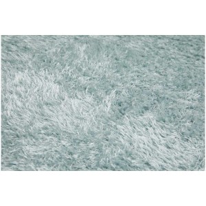 Tappeto a pelo alto turchese Gela, 60x110 cm, in morbido poliestere. Tappeto soffice per soggiorno e camere da letto.