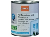 OBI PU Fenster- und Türenlack seidenmatt Weiss 375 ml