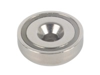 Fix-o-moll Topfmagnet Neodym mit Senkbohrung Silber 5 x 16 mm x Ø 3,5 mm