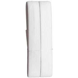 Rouleau de bande élastique blanche (1,5 x 300 cm) pour projets de couture et de bricolage.