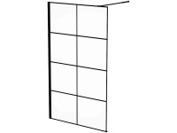 Baliv Duschabtrennung Walk-In DUK-120.131 Schwarz (HxB) 195 x 120 cm