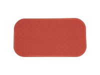 MSV Dusch- oder Badematte rutschfest Gummi Terracotta 36 x 65 cm