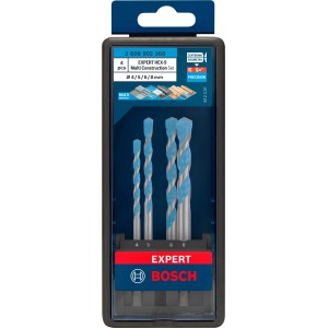 Set di punte da trapano Bosch Expert Hex-9, 4 pezzi, per forature precise in vari materiali.