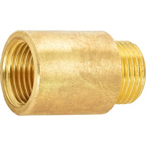 Rallonge de robinet en laiton, 18,6 mm x 21 mm, longueur 30 mm, pour raccords filetés.