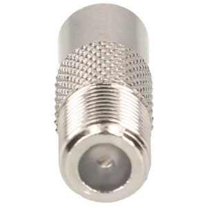 Adattatore Schwaiger Sat, presa F a spina antenna, argento.