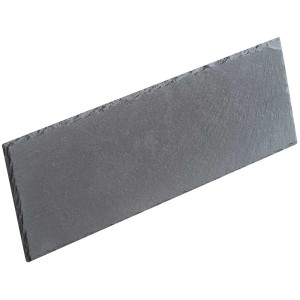 Ardoise rectangulaire, 20x30 cm, comme dessous de bougie ou élément décoratif pour intérieur et extérieur.