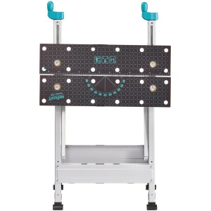 wolfcraft Master 200 Établi : Table de serrage et de travail pliable avec plateau en MDF et porte-outils.