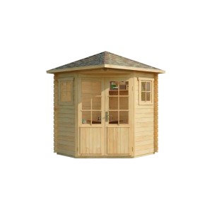 Casetta da giardino in legno Alpholz Sunny-A non trattato con tetto a punta, 225x200 cm.