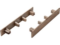 Endkappen für WPC-Terrassendielen Beige 6 Stk.