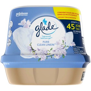 Glade Duftgel Clean Linen, Lufterfrischer für ein sauberes, frisches Raumklima.