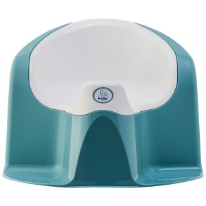 Vaso da notte turchese Rotho Top Xtra con inserto rimovibile per bambini.