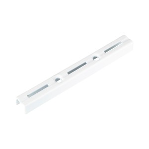 Rail d'étagère blanc, longueur 150 cm, pour étagères et rayonnages muraux jusqu'à 55 kg.