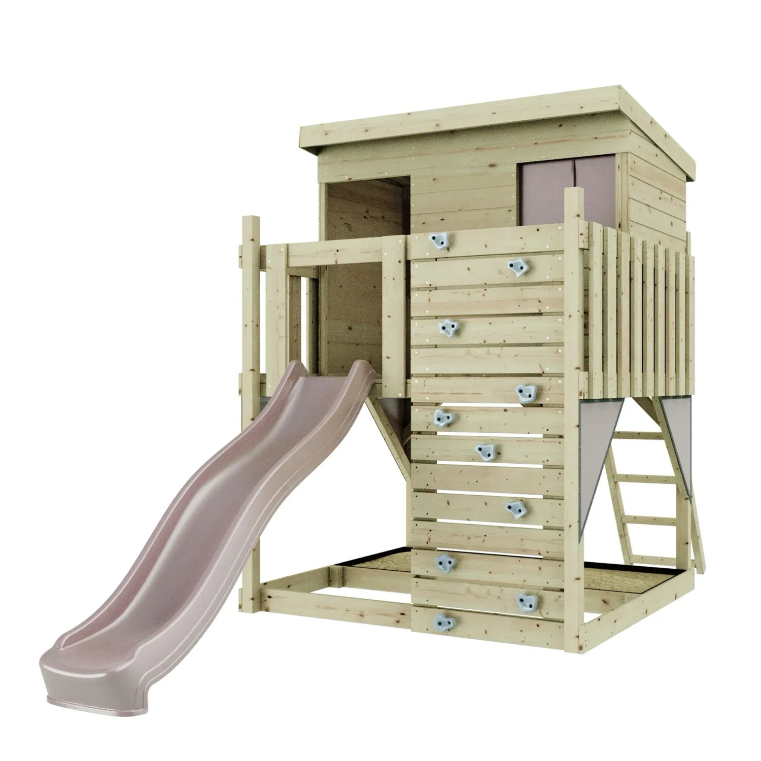 Set Softplay Per Bambini 1-3 Anni - Torre Arrampicata Con Scivolo, Mattoncini Morbidi In Schiuma