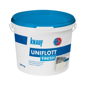 Secchio di stucco fine Knauf Uniflott Finish, 20 kg, per cartongesso.