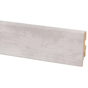 Plinthe Sea Pine, 60x20 mm, longueur 2,6 m. Plinthe MDF aspect bois clair pour transition sol-mur.