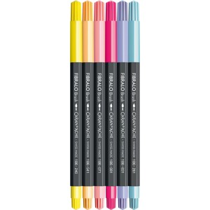 Caran d'Ache Fasermaler Fibralo Brush Manga Shojo 6er-Set