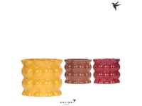 Portavaso in ceramica Cotton Mix assortito Ø 12 x 12 cm / 1 pz.