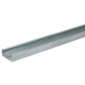Profilo per soffitto Knauf CD 27x60x3100 mm per controsoffitti, colore argento.