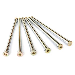 Cheville métallique 132 mm pour fenêtres PVC, 6 pièces