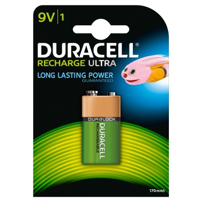 Duracell Akku-Batterie E-Block Recharge Ultra NiMH HR22 / 170 mAh / 9 V