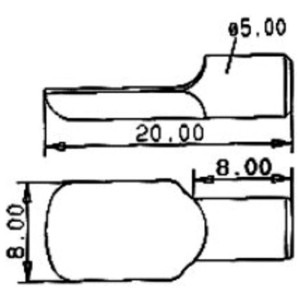Dessin technique : Support d'étagère Bestapac, acier galvanisé, 5 mm, 20 pièces pour accessoires de meubles.