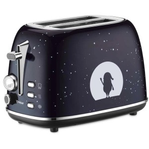 Trisa Toaster X-Mas Nights blu notte con design natalizio e 6 livelli di doratura.