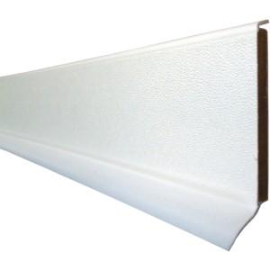Plinthe à âme System 9 blanche, hauteur 60 mm, pour une finition murale parfaite.
