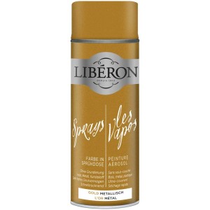 Libéron Vernice Spray Oro metallizzato, bomboletta da 0,4 l di vernice effetto.