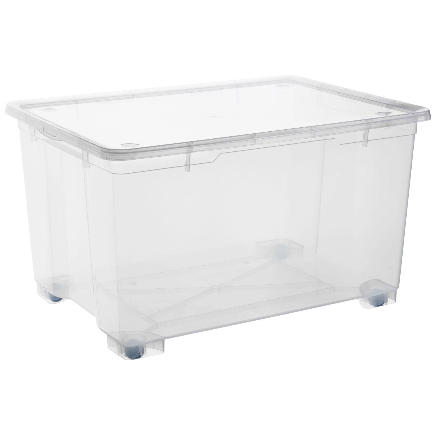 Rotho Unterbettbox Transparent mit Rollen 140 l kaufen bei OBI