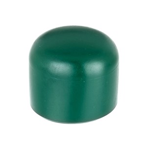 Copripalo verde in PVC, Ø 34 mm, per costruzione recinzioni e schermi.