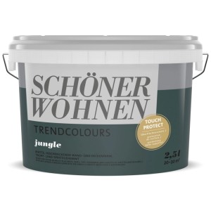 Schöner Wohnen peinture murale Jungle, couleur tendance mate en pot de 2,5 l.