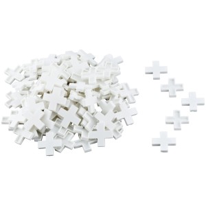 Photo de croisillons pour carrelage LUX, 10 mm, 100 pièces, pour des joints réguliers lors de la pose.