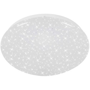 Plafonnier LED blanc Telefunken Petschora avec effet ciel étoilé et détecteur, 12 W.