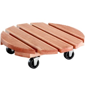 Wagner Kübelroller Toscana Ø 38 cm in legno di pino smaltato con ruote.
