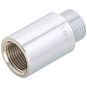 Prolunga per rubinetto in ottone cromato, 30 mm, raccordo filettato per impianti idraulici e di riscaldamento.