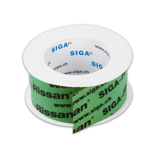 Nastro adesivo Rissan 60, rotolo da 15 m per accessori isolanti, verde con scritte nere.