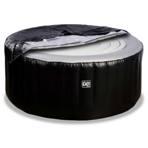 Couverture gonflable pour spa Exit taille M pour Silver Classic, avec bâche de protection noire.