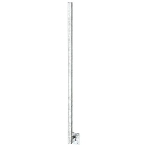 Poteau universel en acier, espacement de 70 mm pour visser, pour escaliers et rampes.