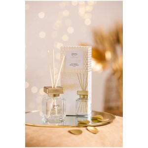 Ipuro Essentials Time to Glow 50ml parfum d'ambiance avec bâtonnets et emballage.