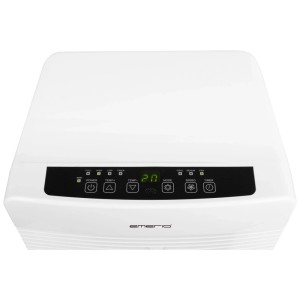 Climatiseur blanc Emerio PAC-127111.1 avec écran digital et commandes.