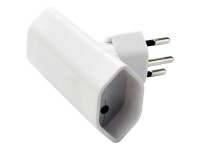 Steffen Abzweigstecker mit Kinderschutz drehbar 270° Weiss