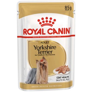 Royal Canin Yorkshire Terrier Adult Nassfutter, 85g Portionsbeutel für Hunde.
